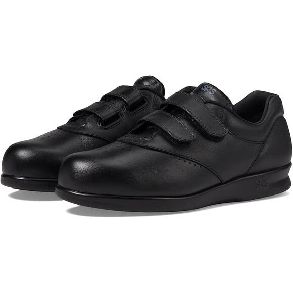 SAS Size 9.5 Black Me Too Walking Leather Comfort Walking Sneaker Work Shoe - Picture 1 of 14